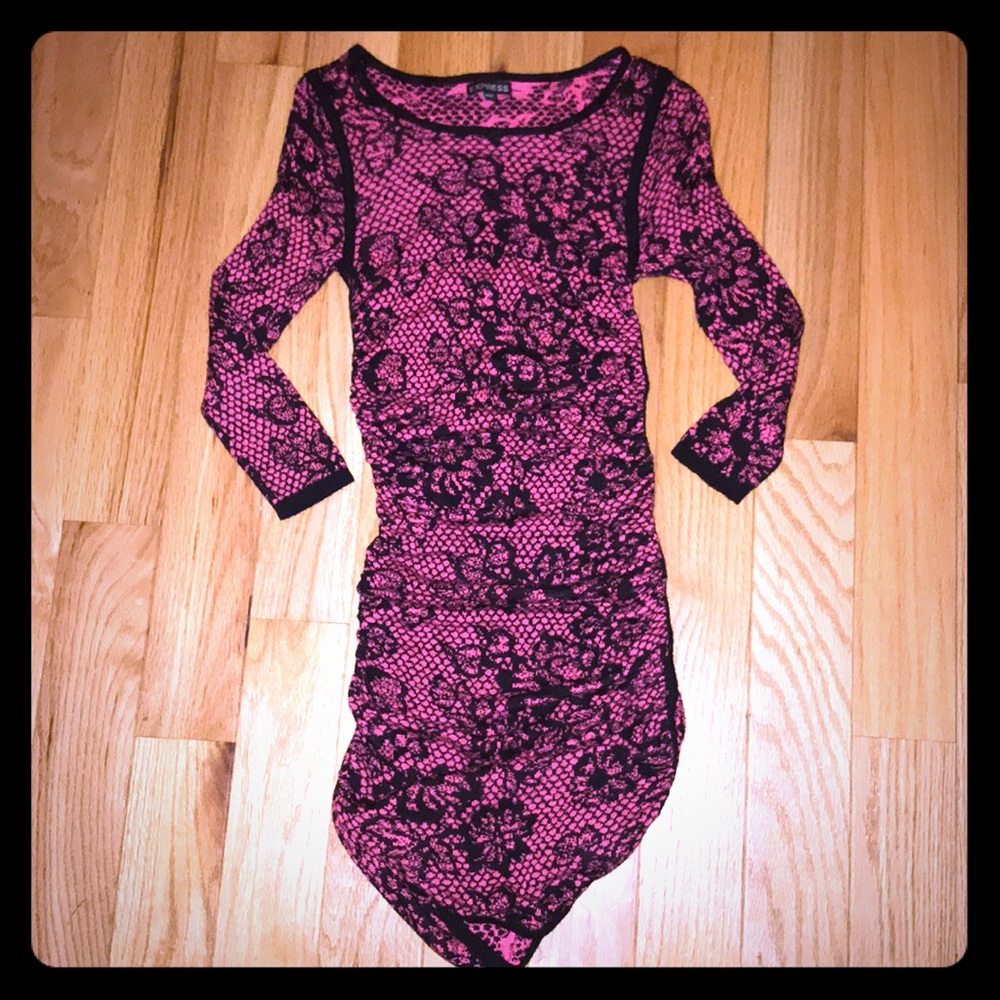 EUC express ruched dress
